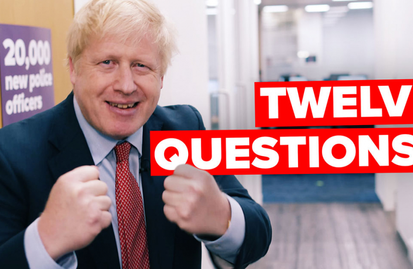 12 Questions to Boris Johnson