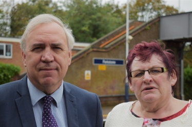 Sir Robert Syms MP with Cllr Elaine Atkinson